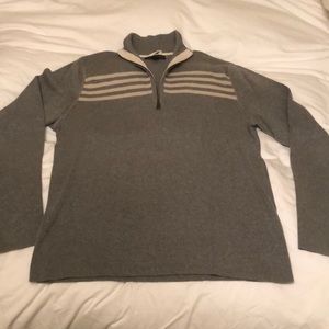 Grey half zip sweater